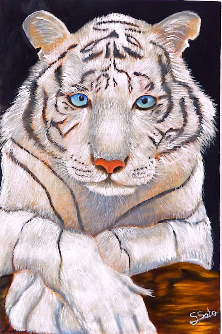 Pintura al óleo Tigre, 2025